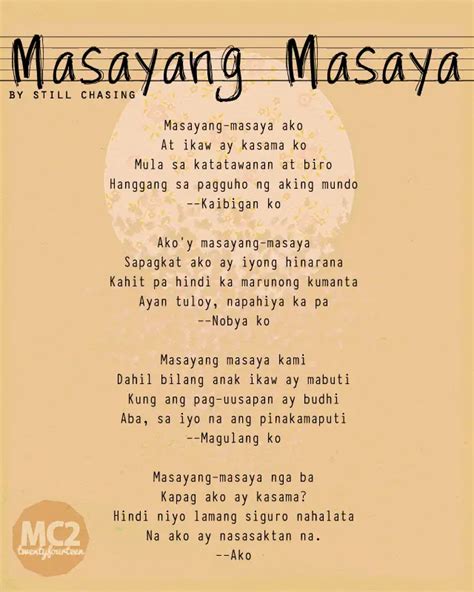 Maybe you like staying there; maybe you like that dank bile. . Filipino poetry